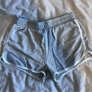 H&M Gray Athletic Shorts with Elastic Waistband and Lightweight Fabric